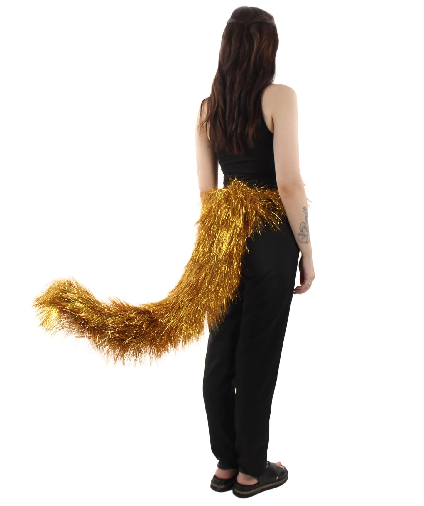 Gold Fluffy Bushy Animal Tail