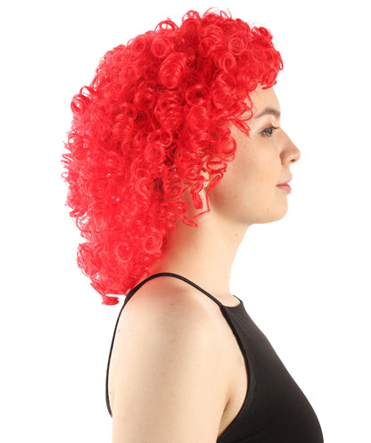 Red Women's Royalty Queen Curly Wig