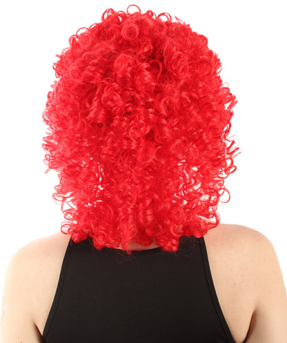 Red Women's Royalty Queen Curly Wig