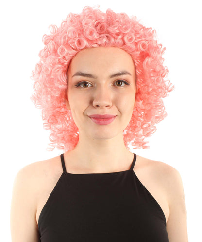 Pink Women's Royalty Queen Curly Wig