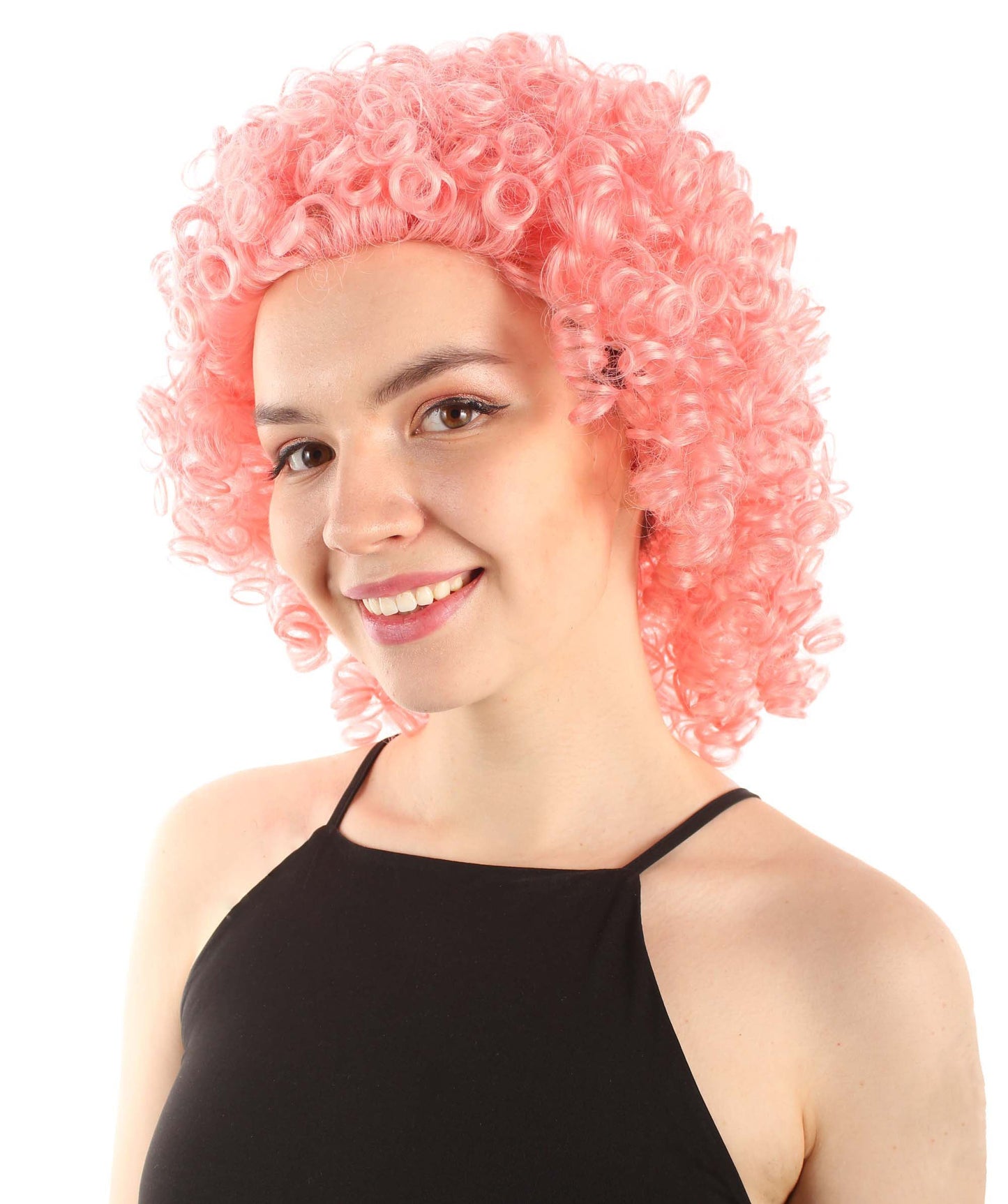 Pink Women's Royalty Queen Curly Wig