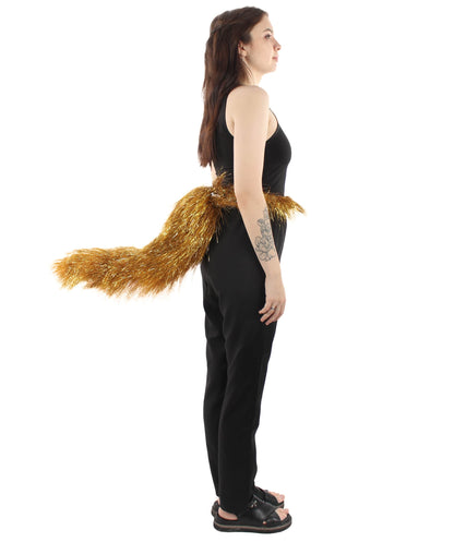 Gold Fluffy Bushy Animal Tail