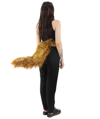 Gold Fluffy Bushy Animal Tail