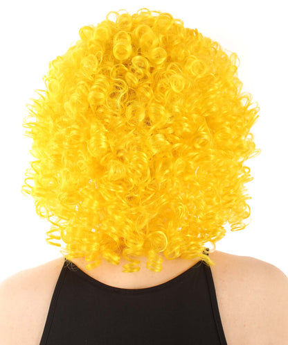 Yellow Women's Royalty Queen Curly Wig