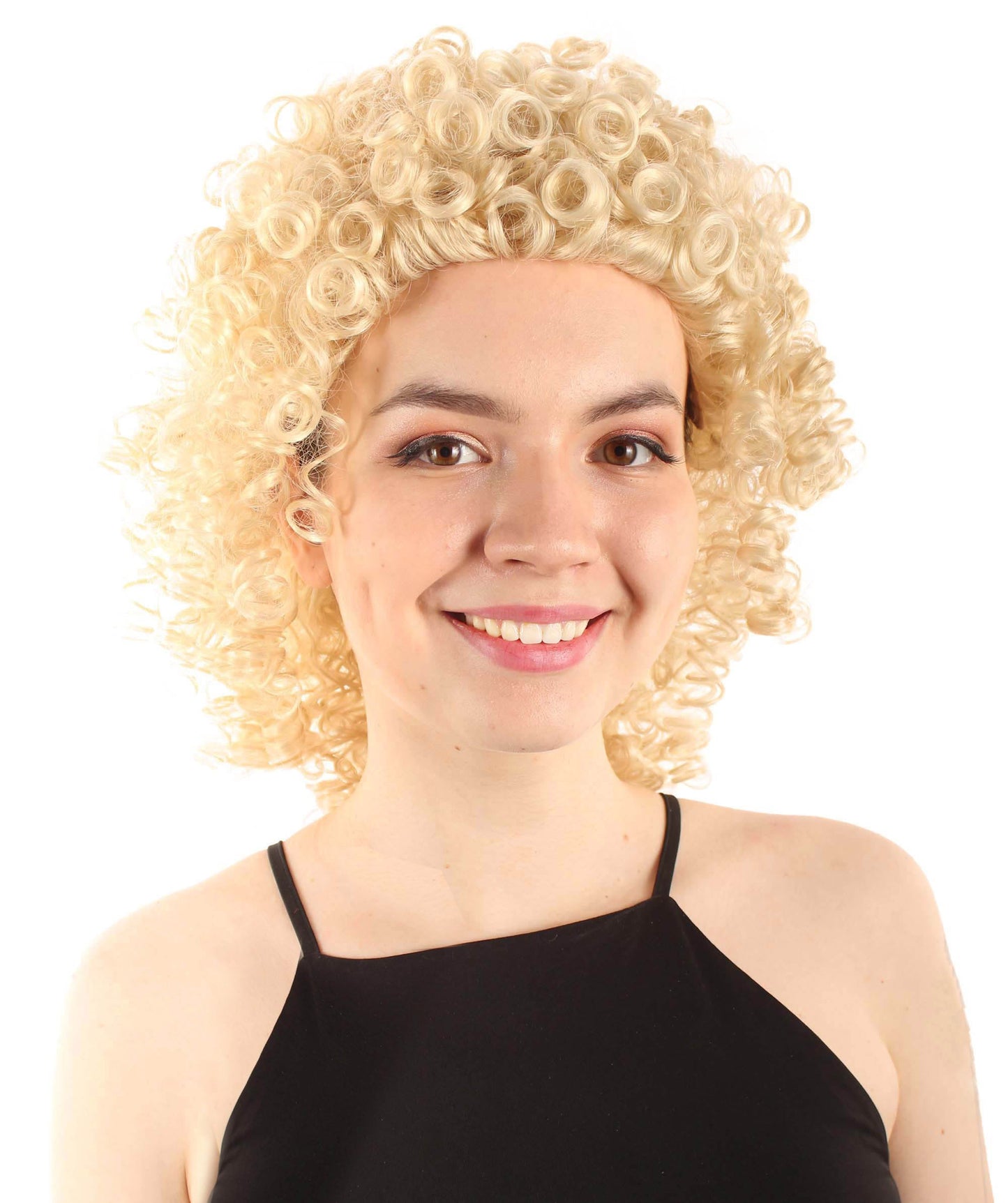 Blonde Women's Royalty Queen Curly Wig