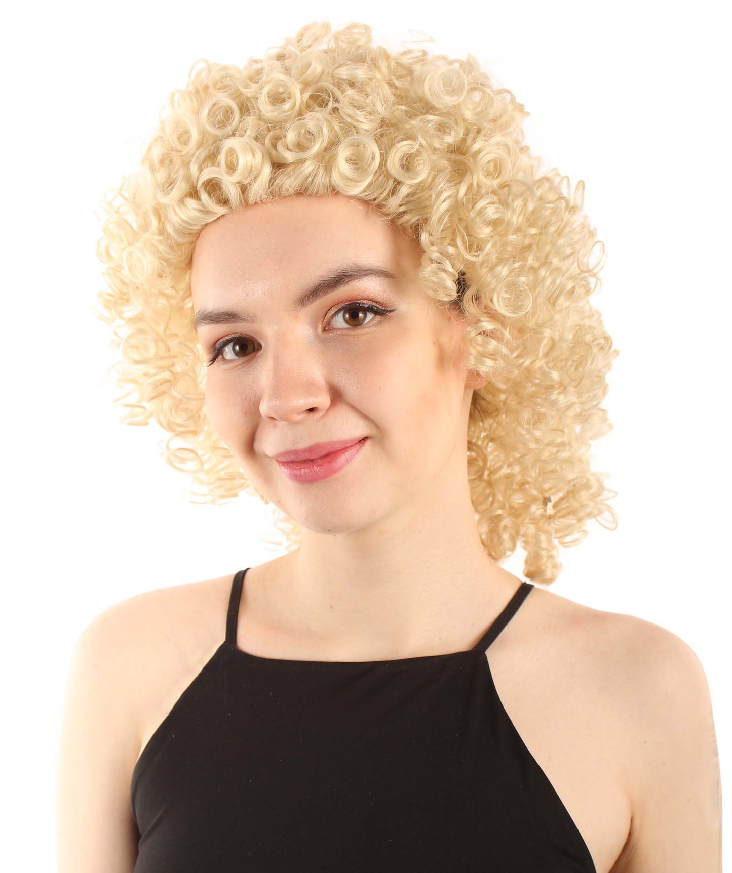 Blonde Women's Royalty Queen Curly Wig