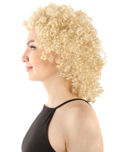 Blonde Women's Royalty Queen Curly Wig