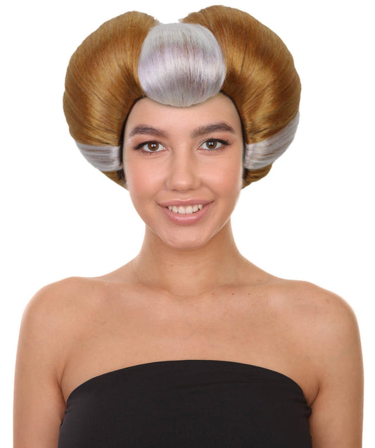 Brown and silver Evil Stepmother Heart-shaped Pompadour