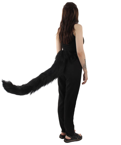 Black Fluffy Bushy Animal Tail