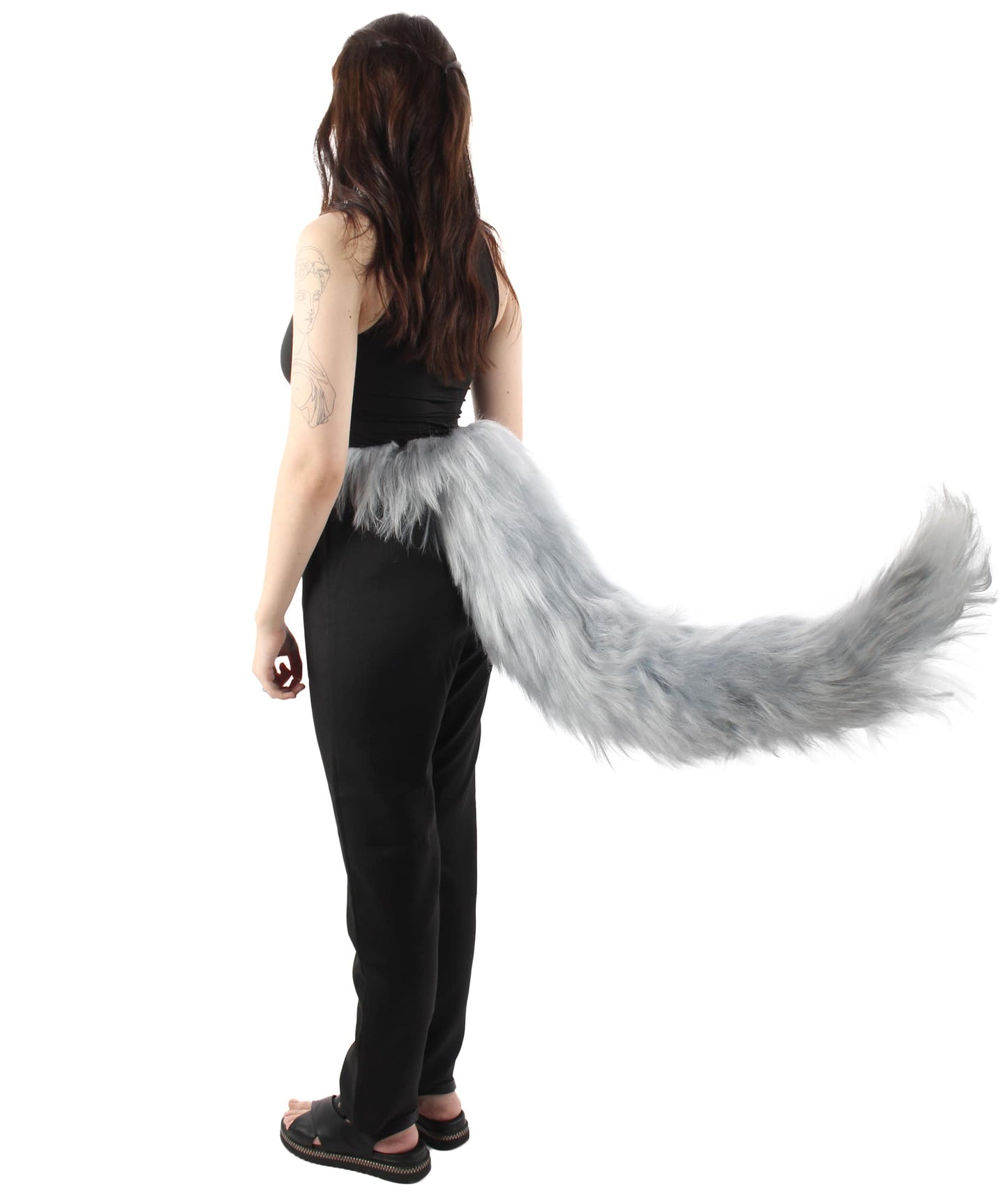 White Fluffy Bushy Animal Tail