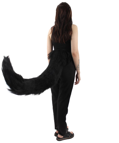 Black Fluffy Bushy Animal Tail