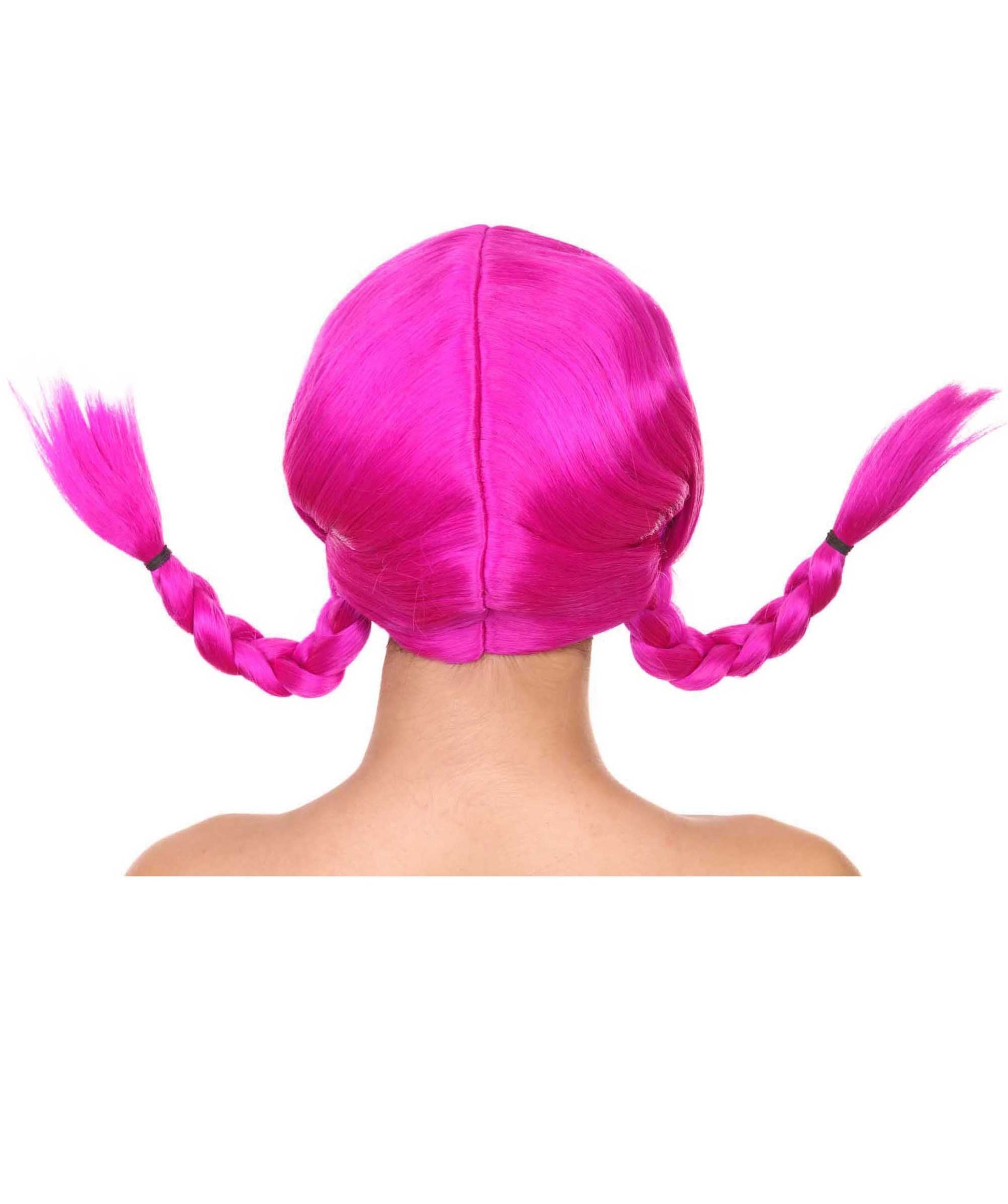 Neon Fuchsia Bavarian Girl Women's Wig