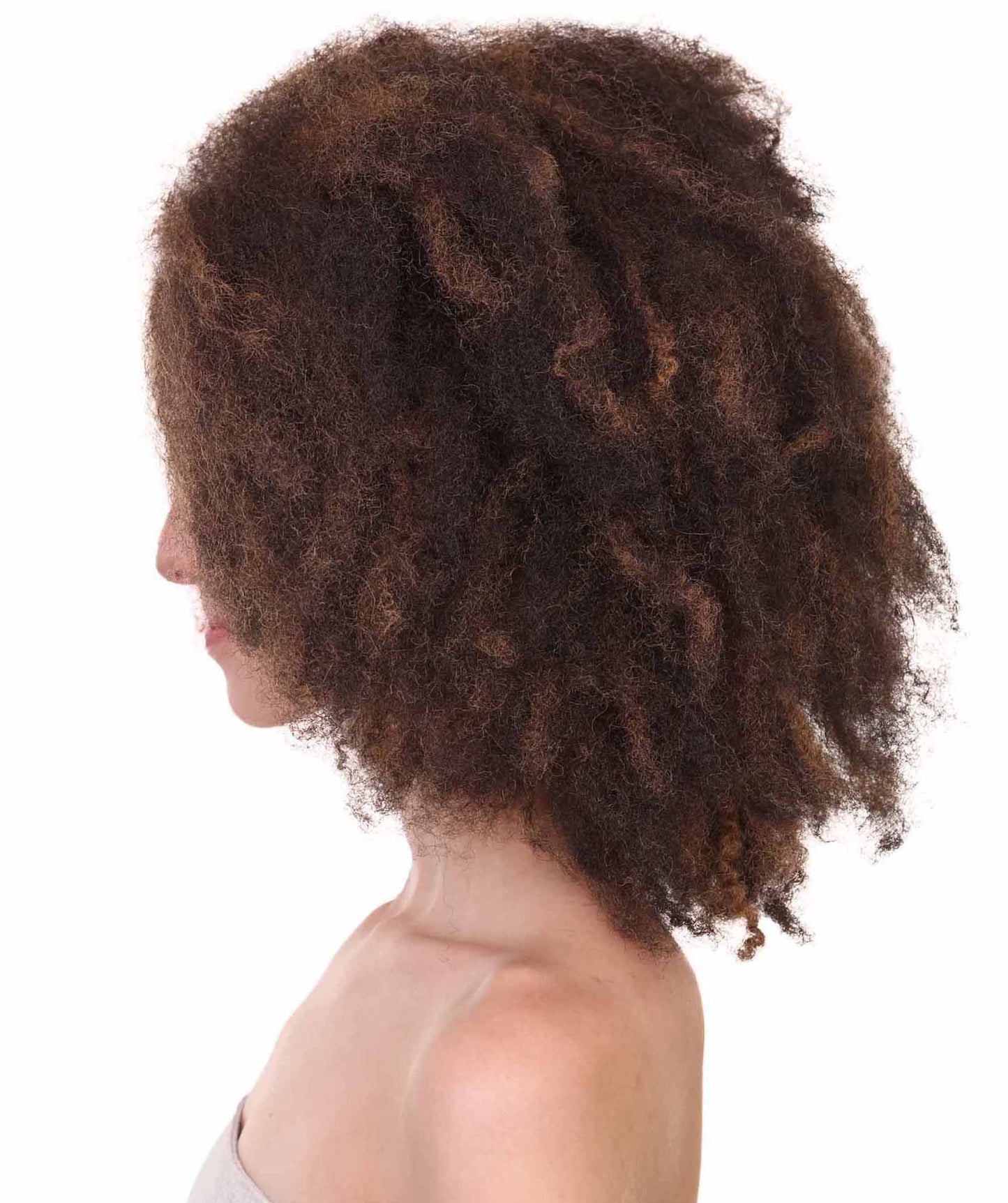 Short Afro Kinky Curly Unisex Wig | Party Ready Halloween Wig | Premium Breathable Capless Cap