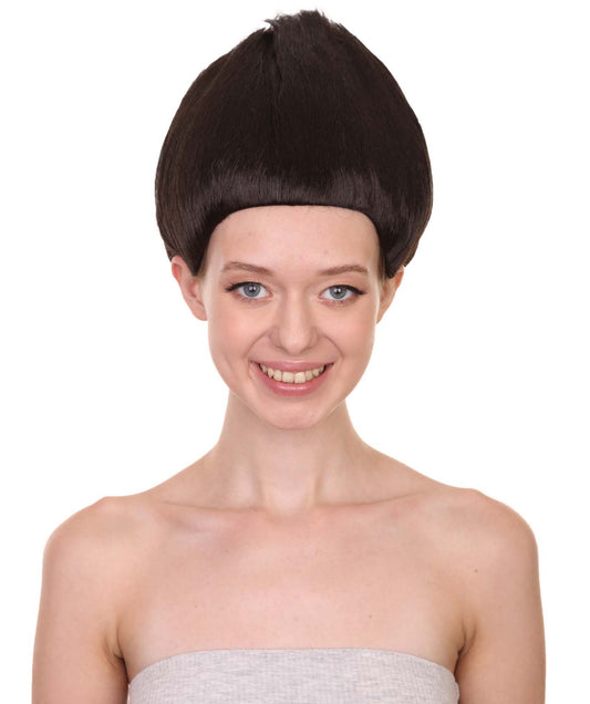 Women Black Straight Trolls Wig for Halloween Fancy Party Fancy Dress | HPO