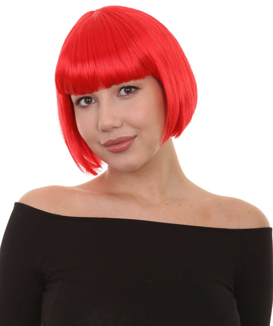 Red Short Fancy Bob Wig
