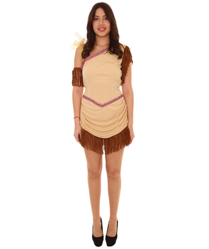 Women's Native American Beauty Costume | Blonde Fancy Costume