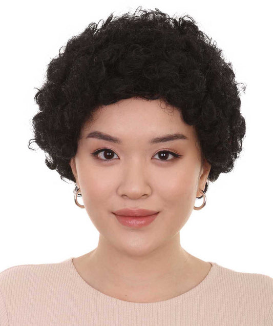 Black Afro Unisex Wig | Jumbo Super Size Halloween Wig | Premium Breathable Capless Cap