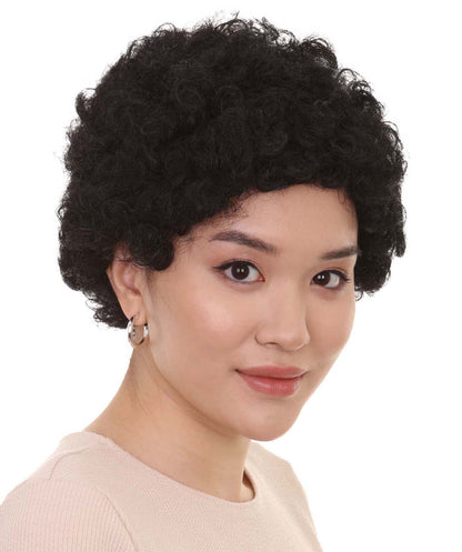 Black Afro Unisex Wig | Jumbo Super Size Halloween Wig | Premium Breathable Capless Cap