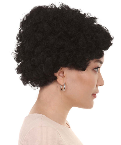 Black Afro Unisex Wig | Jumbo Super Size Halloween Wig | Premium Breathable Capless Cap