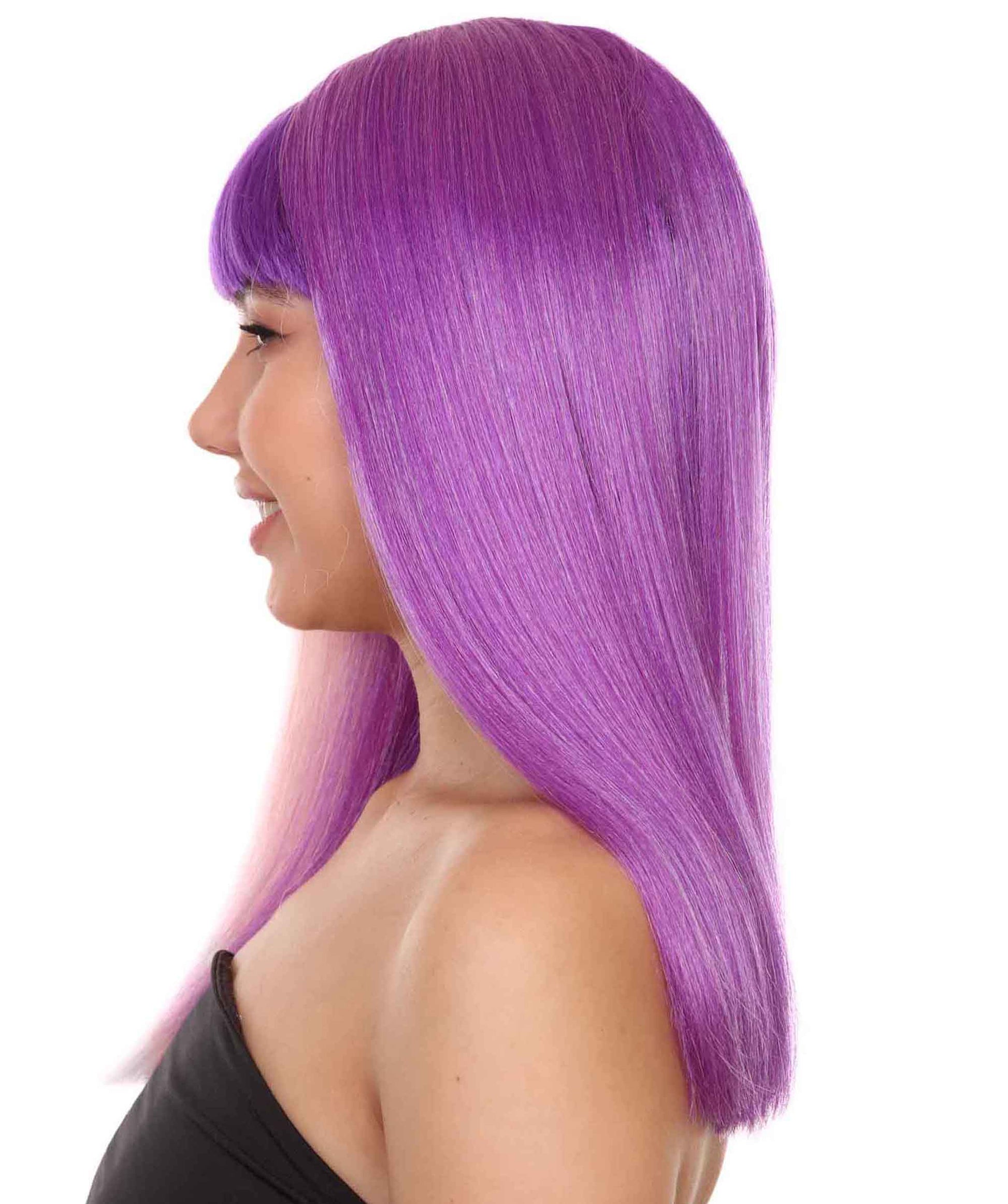 multicolored pony wig