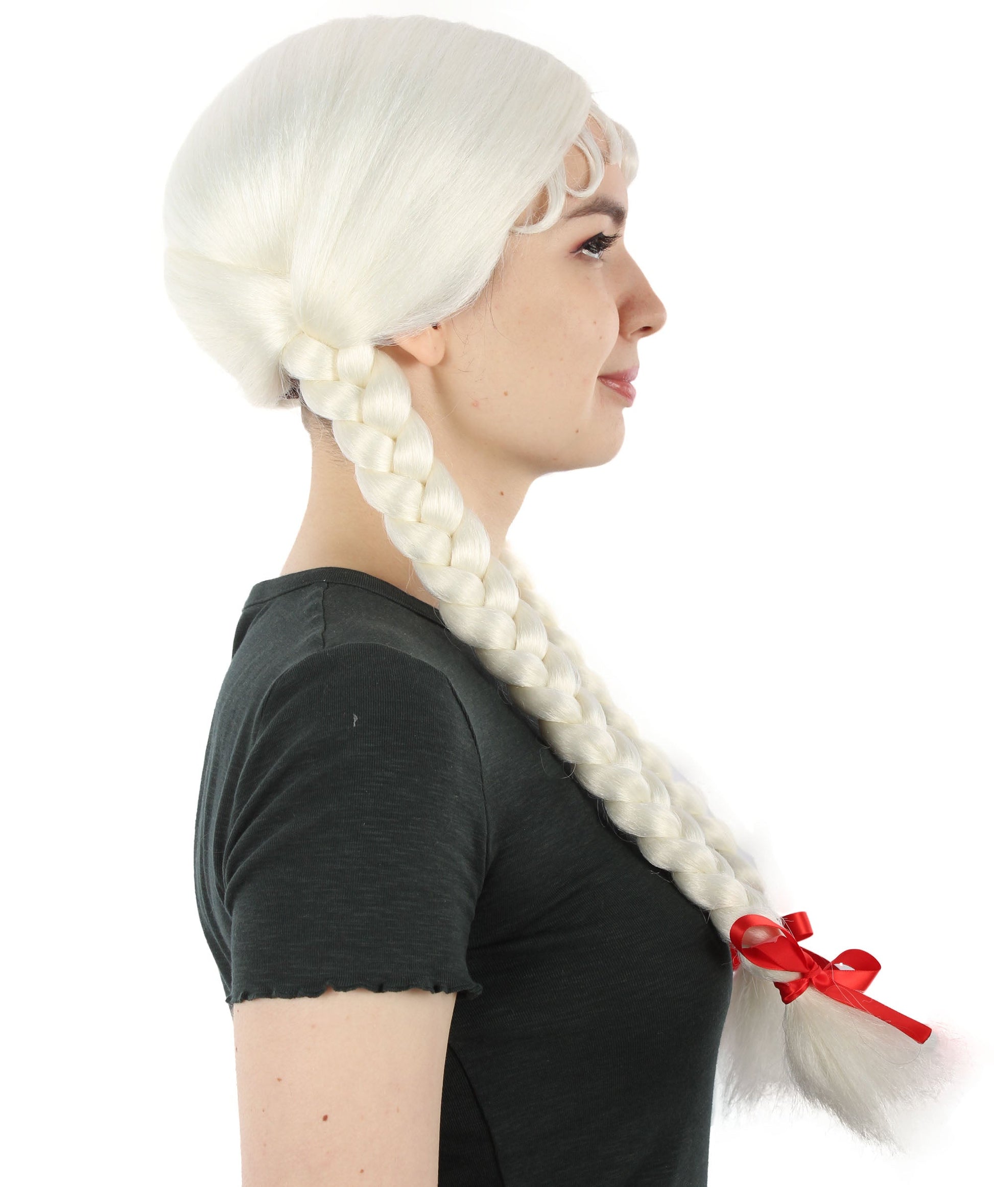 White Multiple Colors Option Long Braided Wig