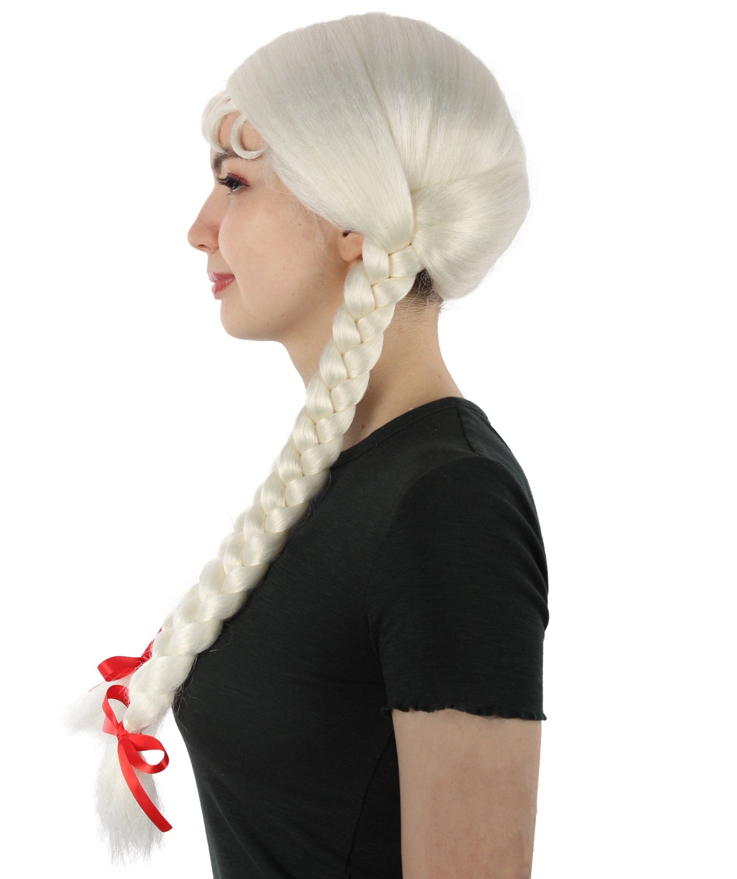 White Multiple Colors Option Long Braided Wig