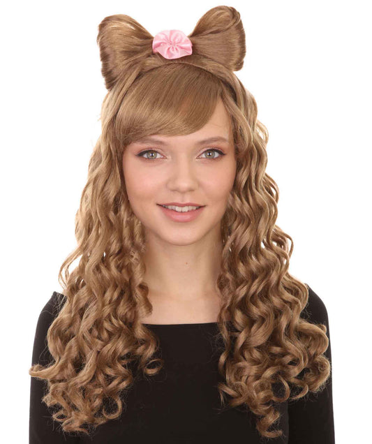 Princess Blonde Curly Elegant Wig