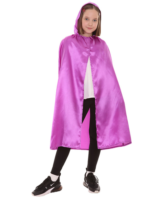 Purple Hooded Cape Costume