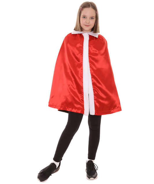 Red/Black child king reversible robe costume