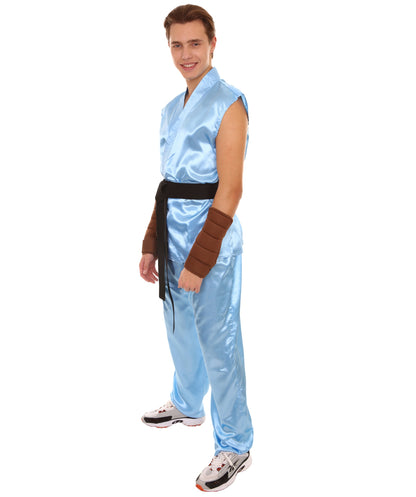 Light Blue Men's Karate Fancy Costume