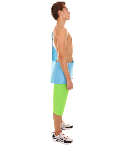 Men's Aspen Heitz Movie Costume | Blue Green Halloween Costume.