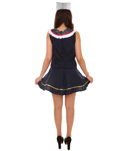 Women's Nautical Doll Costume | Black Halloween Costume