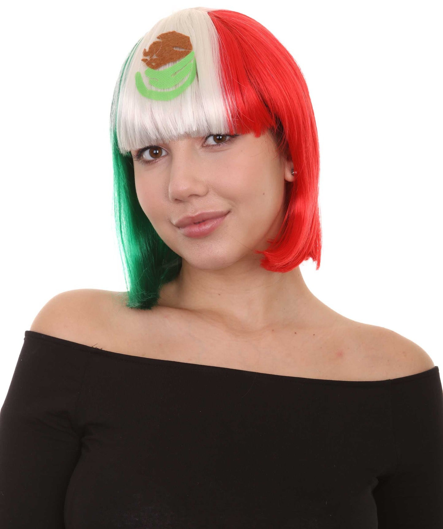 Mexico Flag Bob Wig