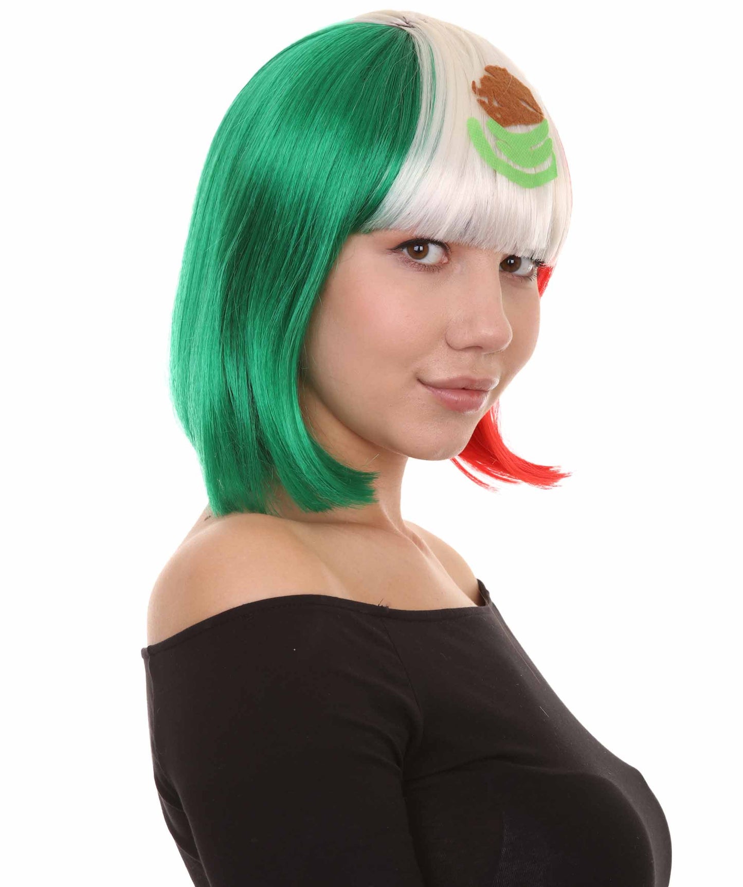 Mexico Flag Bob Wig