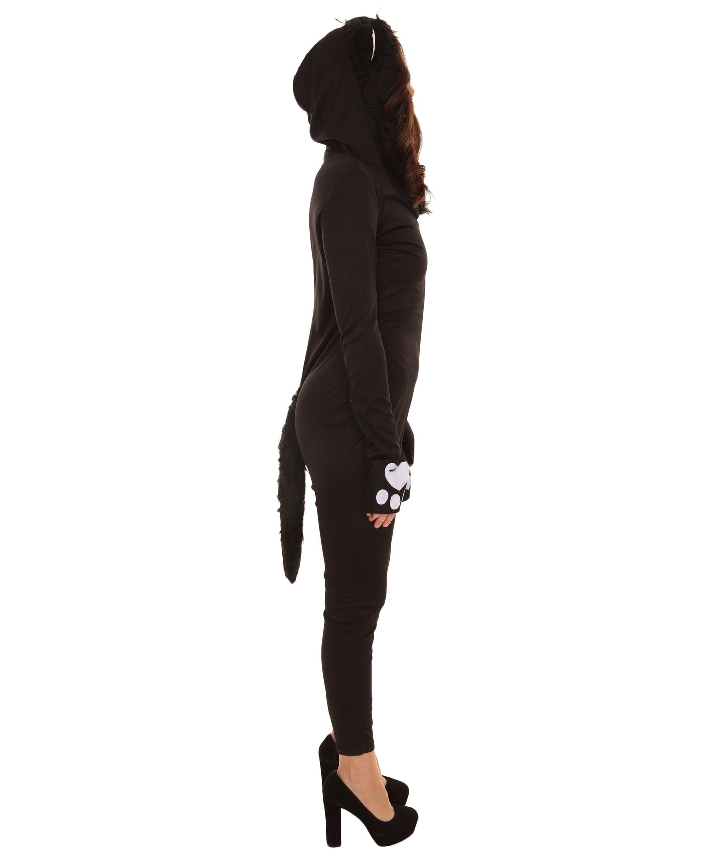 Women's Catsuit 2Pc Costume | Black Halloween Costume