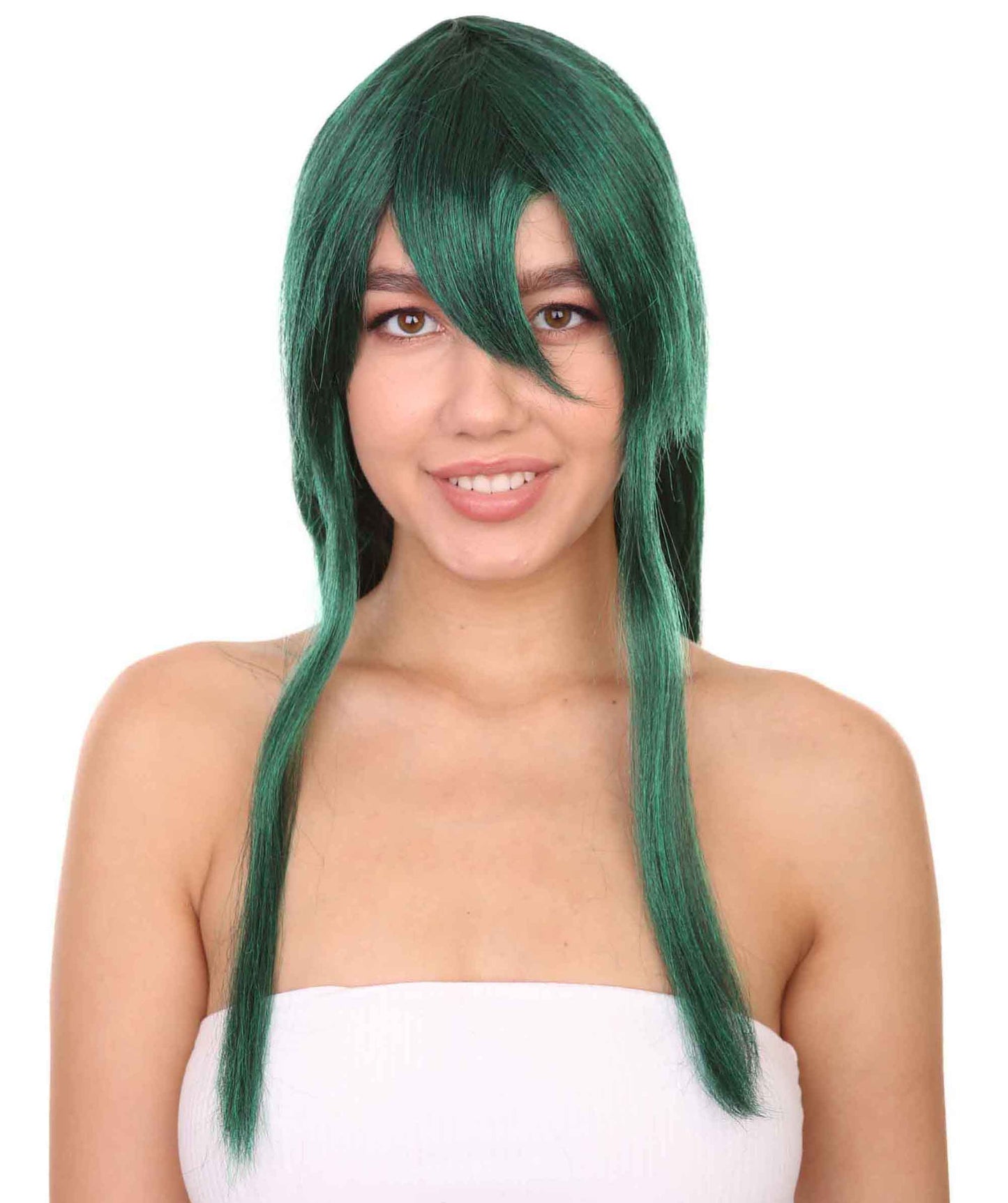 Women's 34" Inch Extra Long Length Halloween Fancy Student of Hero's Wig, Synthetic Soft Fiber Hair, Perfect for your next Conventiton and Group Anime Party! | HPO