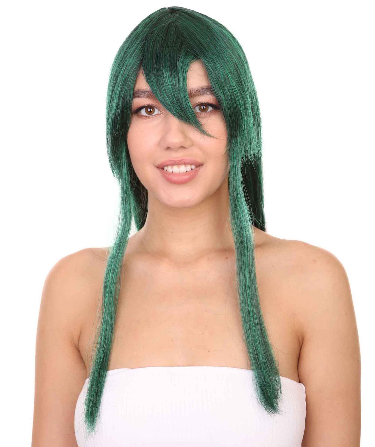 Women's 34" Inch Extra Long Length Halloween Fancy Student of Hero's Wig, Synthetic Soft Fiber Hair, Perfect for your next Conventiton and Group Anime Party! | HPO