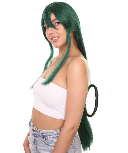 Women's 34" Inch Extra Long Length Halloween Fancy Student of Hero's Wig, Synthetic Soft Fiber Hair, Perfect for your next Conventiton and Group Anime Party! | HPO