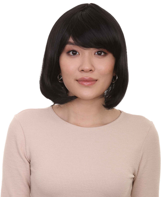 Black Flapper Bob Short Women's Wig