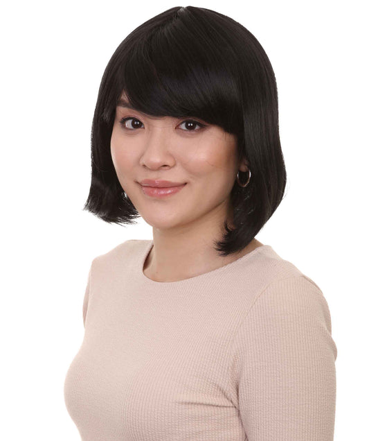 Black Flapper Bob Short Women's Wig