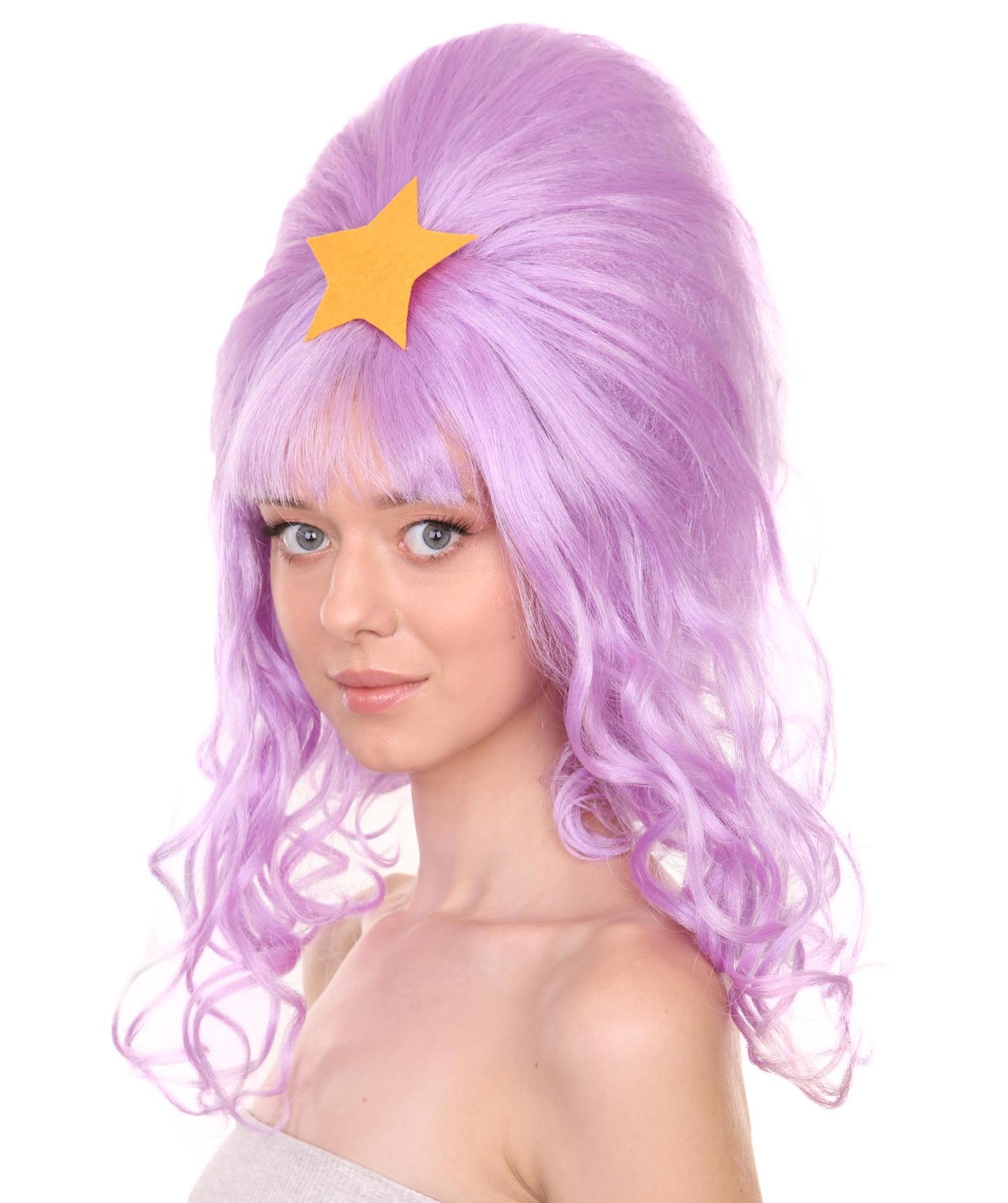 Time Adventure Space Princess Lumpy | Purple Cartoon Character Wig | Premium Halloween Wig