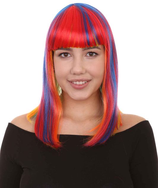 Rainbow Medium Bob Wig 