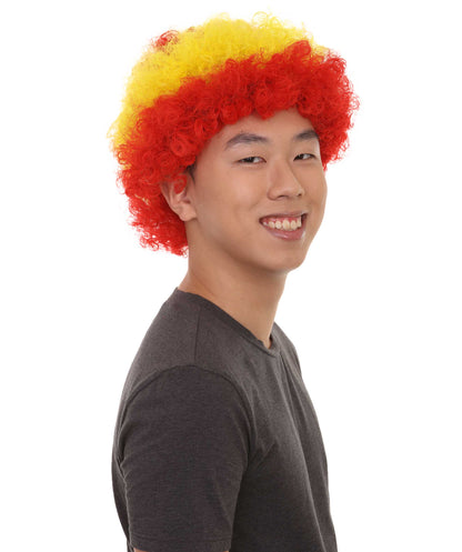 Spain sport afro wig