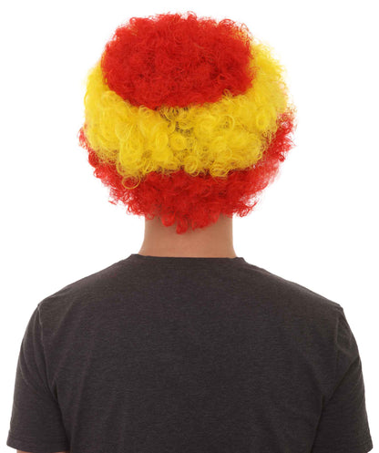 Spain sport afro wig