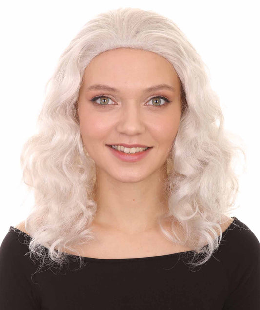 White Scary Ice Witch Wig