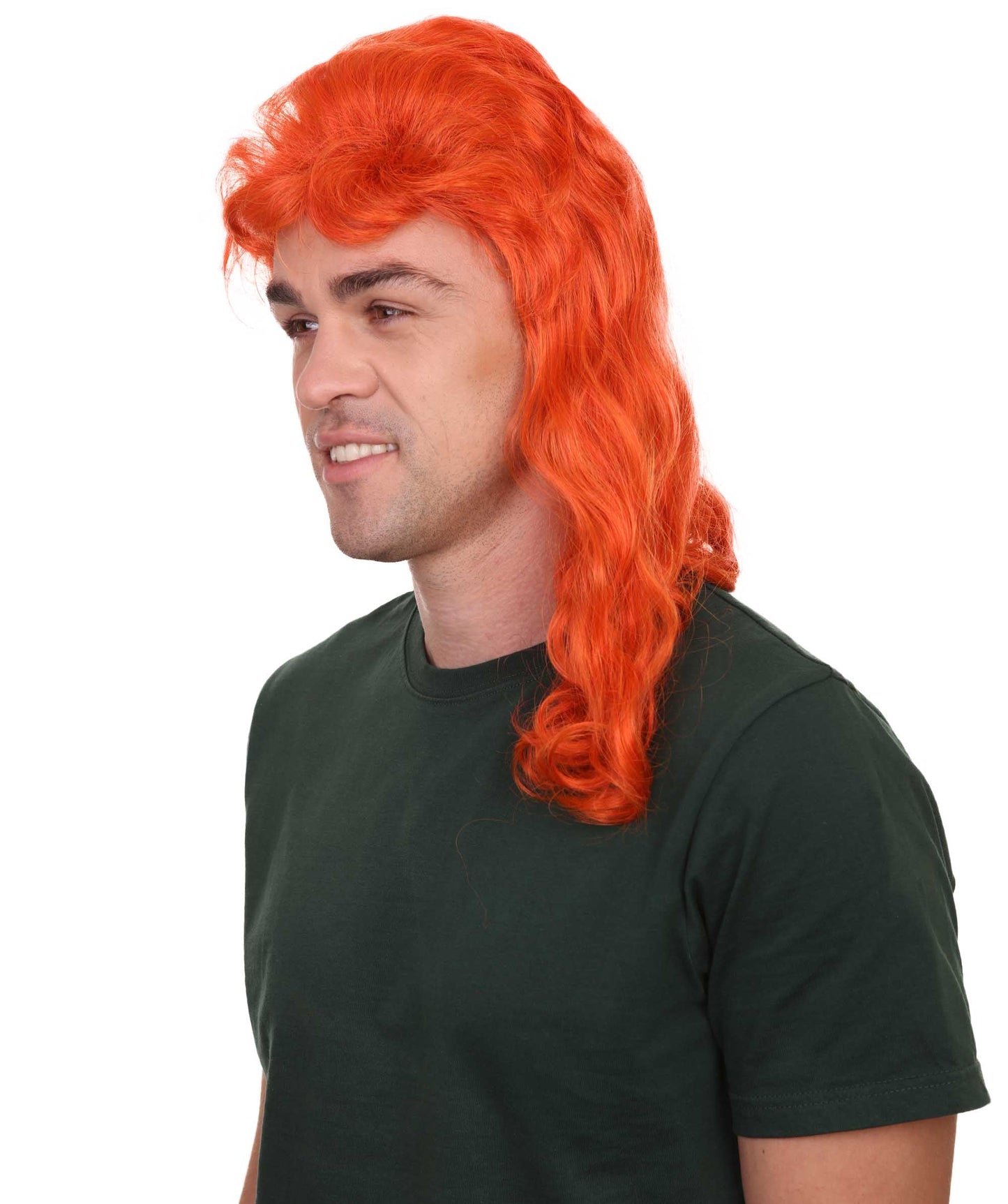 80's Orange Super Mullet