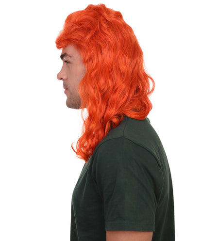 80's Orange Super Mullet