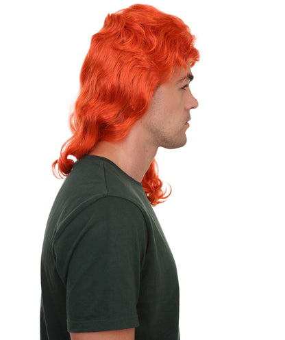 80's Orange Super Mullet