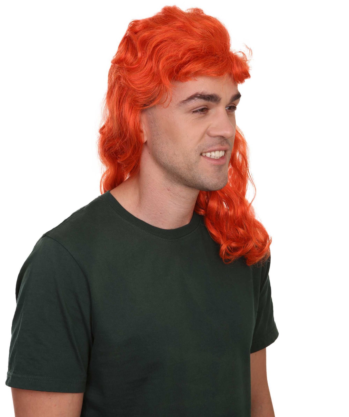 80's Orange Super Mullet