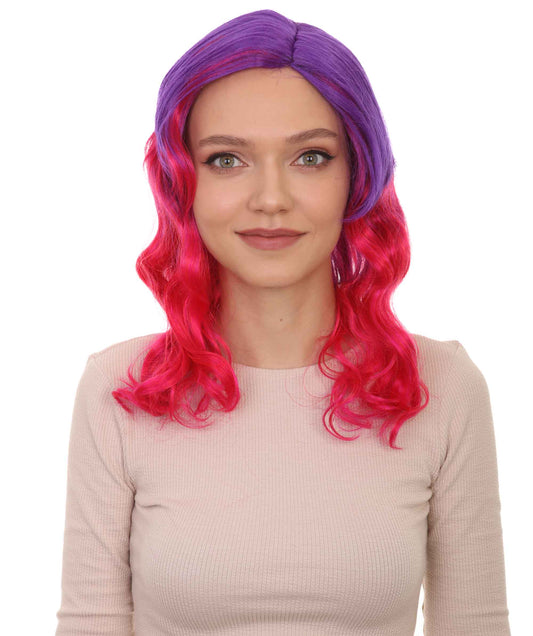 Women's Purple & Pink Colorful Wigs